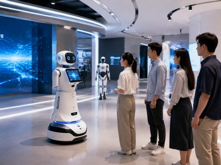 牡丹江文旅商业主动导览机器人方案
